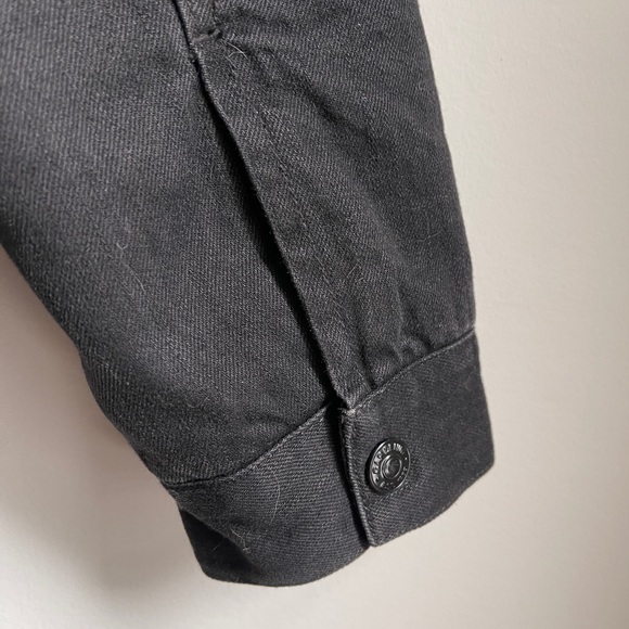 Gap Denim Jean Jacket Black Warm Mens Size Medium - Picture 5 of 11